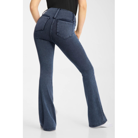 Legging d’équitation Horze Emery western femme coupe bootcut effet denim
