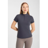 T-shirt d’entraînement Horze Emmie femme cooling manches courtes - Marine odyssey