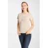 T-shirt Horze western Kathrin femme - Perfectly pale marron clair