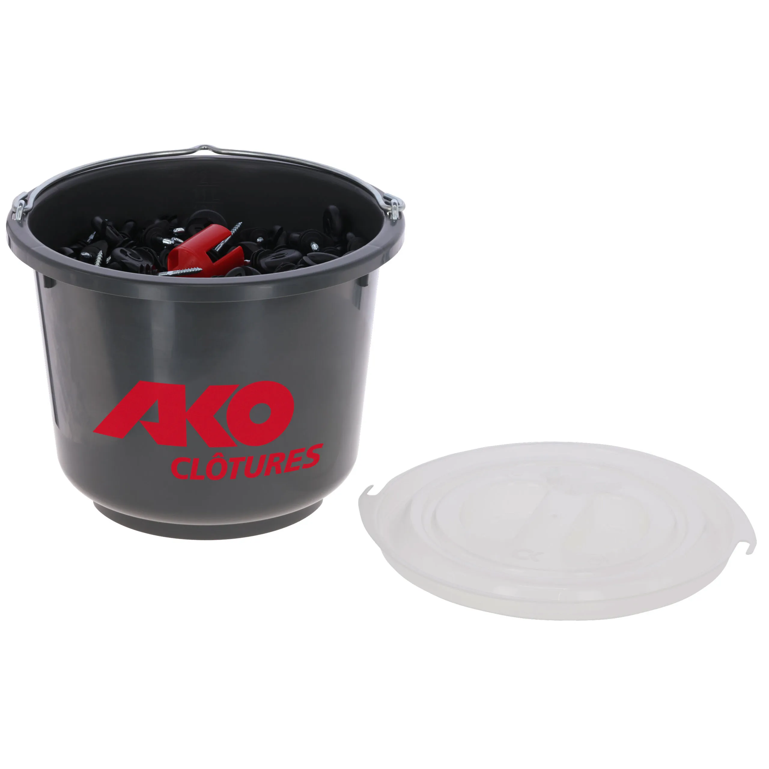 Isolateur annulaire avec embout visseur et seau réutilisable AKO