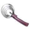 Etrille métallique ronde avec manche Imperial Riding - Mauve foncé métallique