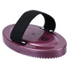 Etrille pvc avec manche Imperial Riding - Mauve foncé métallique