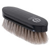 Imperial Riding Dandy brosse nylon dure avec dos bois verni - Taupe foncé métallique
