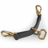 Attache Newmarket en cuir Shires Velociti Gara - Marron