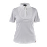 Chemise à lavallière manches courtes jeune cavalier Shires Aubrion - Blanc