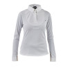 Chemise à lavallière manches longues jeune cavalier Shires Aubrion - Blanc