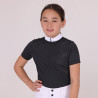Chemise de concours Optima Qx jeune cavalier Shires Aubrion - Noir