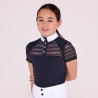Chemise de concours Optima Vx jeune cavalier Shires Aubrion - Marine