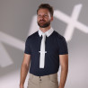 Chemise de concours zippée Optima MX homme Shires Aubrion - Marine