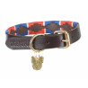 Collier pour chien Drover Polo Shires Digby & Fox - Marine / rouge