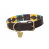 Collier pour chien Drover Polo Shires Digby & Fox - Jaune / vert foncé / violet
