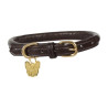 Collier pour chien en cuir rond Shires Digby & Fox - Marron
