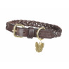 Collier pour chien tressé Shires Digby & Fox - Marron