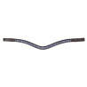 Frontal deux tons Shires Velociti Gara - Marron / noir