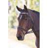 Frontal polo en cuir Shires Velociti Gara - Rose / naturel / marine