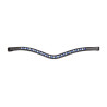 Frontal strass bleu Shires Velociti Gara - Noir
