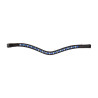 Frontal strass bleu Shires Velociti Gara - Marron