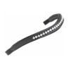 Frontal strass fleurs Shires Velociti Gara - Marron