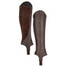 Mini-chaps synthétiques adulte Shires Moretta - Marron