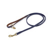 Laisse pour chien en cuir matelassé Shires Digby & Fox - Marine