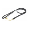 Laisse pour chien en cuir rond Shires Digby & Fox - Noir