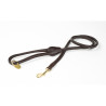 Laisse pour chien en cuir rond Shires Digby & Fox - Marron