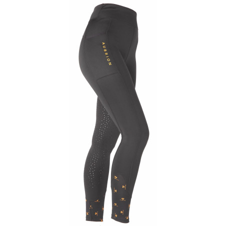 Legging d'équitation hiver Porter fille Shires Aubrion