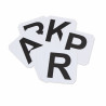 Lettres de dressage autocollantes Shires - Blanc