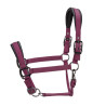 Licol matelassé Pro Shires Arma - Noir cerise