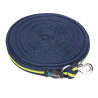 Longe de travail en sangle matelassée Shires - Marine / citron vert