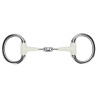 Mors à olives anneau plat double brisure EquiKind Softie Shires - Acier