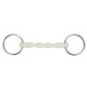Mors anneaux libres canon courbe EquiKind Softie Shires - Acier