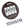 Porte-numéro rond x4 Shires Velociti - Marron