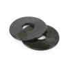 Rondelles de mors silicone Shires - Noir