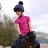 Sous-couche manches courtes React jeune cavalier Shires Aubrion - Fuchsia