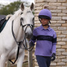 Sweat à boutons Equestrian jeune cavalier Shires Aubrion - Minuit / bruyère