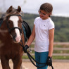 T-shirt technique React jeune cavalier Shires Aubrion - Blanc