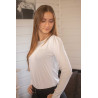 T-shirt Pénélope Techty Cha femme - Écru