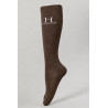 Chaussettes à pailettes Harcour Happy par 2 - Cacao