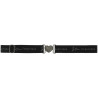 Ceinture élastique Je t'aime Equithème EK- Cœur - Noir