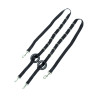Rênes fixes en nylon Umbria Equitazione - Noir
