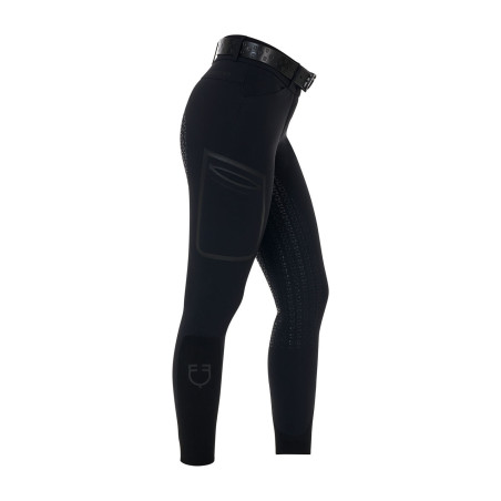 Pantalon slim fit femme taille haute Equestro Ridertechnology full grip