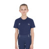 T-shirt unisexe enfant coupe slim Equestro X Fise - Marine blazer