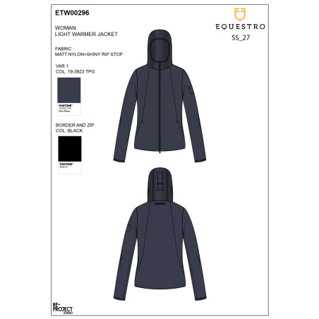 Veste Softshell Equestro femme ligne pliable