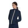 Veste Softshell Equestro femme logo au dos - Marine blazer