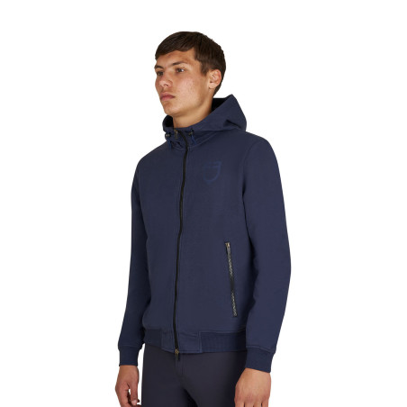 Sweat à capuche Equestro homme à capuche réglable avec fermeture éclair