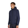 Sweat à capuche Equestro homme à capuche réglable avec fermeture éclair - Marine blazer