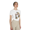 T-shirt Equestro femme Horse Palm en coton - Blanc