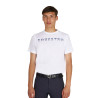 T-shirt Equestro basique homme avec inscription sur la poitrine - Blanc