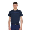 T-shirt Equestro basique homme avec inscription sur la poitrine - Marine